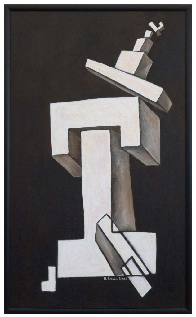 Structure with Precarious Aspects. Oil on linen, 2006
