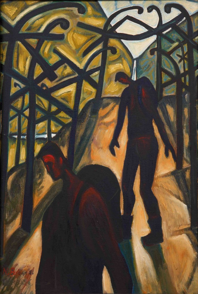 Trampers #6. Oil on canvas, 1980.